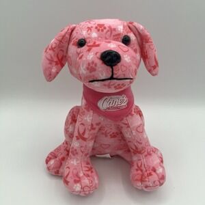 Raising Canes Pink Puppy Dog 7" Plush Breast Cancer Awareness Collector's Item